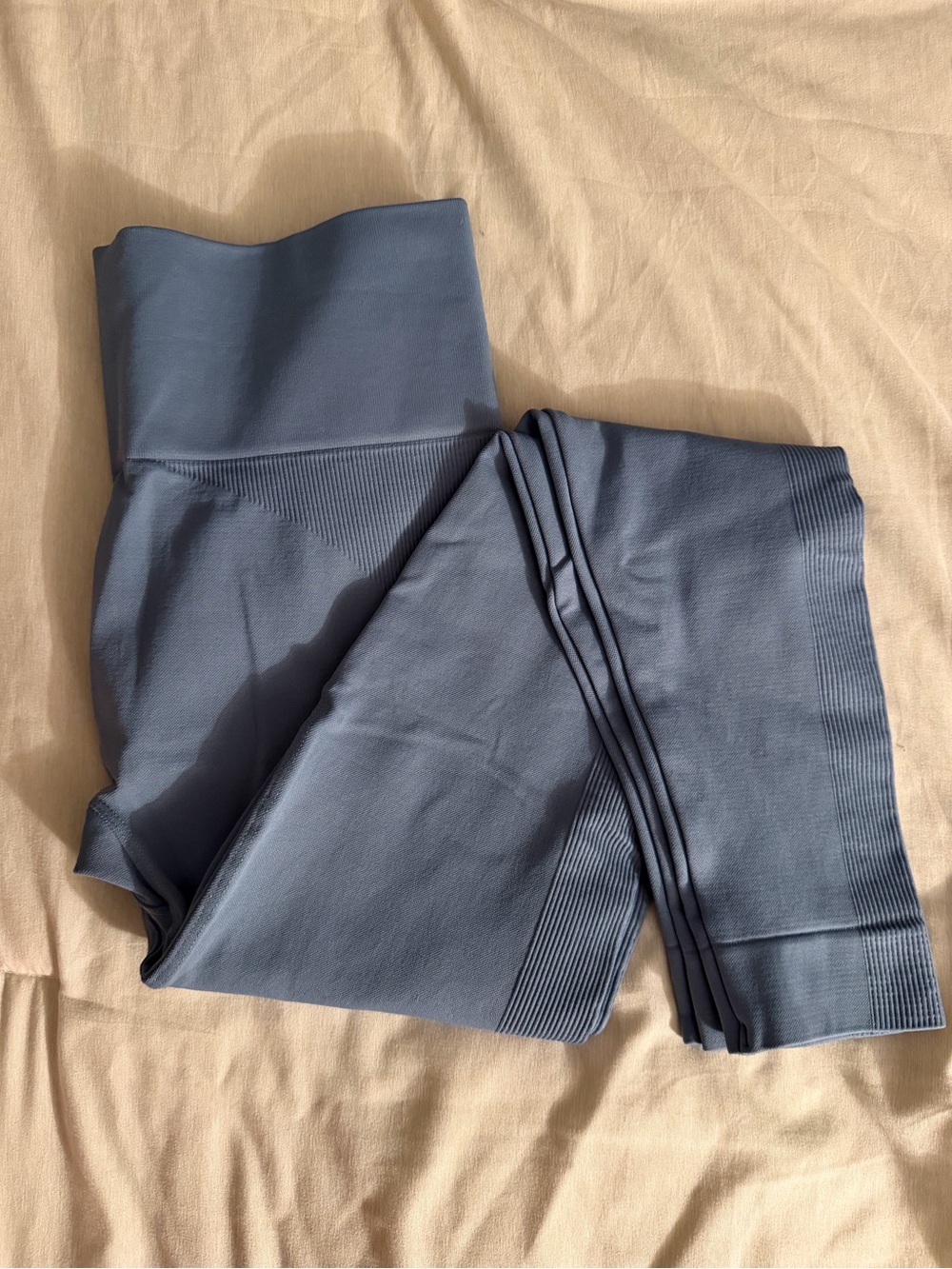 SET ACTIVE High-Waist Leggings — Slate Blue